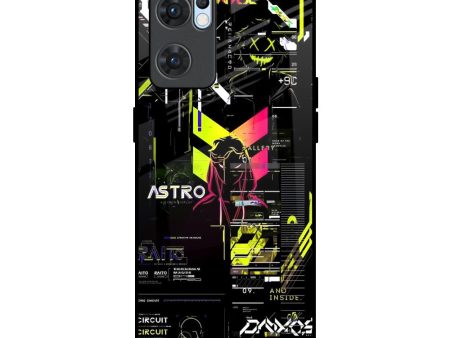 Astro Glitch Glass Case for Oppo Reno7 5G Supply