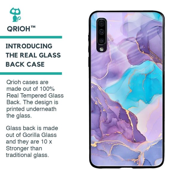 Alcohol ink Marble Glass Case for Samsung Galaxy A50 Online Hot Sale