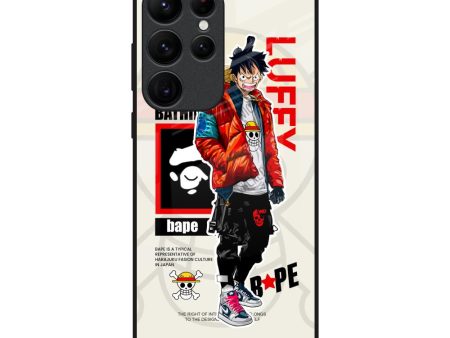 Bape Luffy Glass Case for Samsung Galaxy S22 Ultra 5G Online