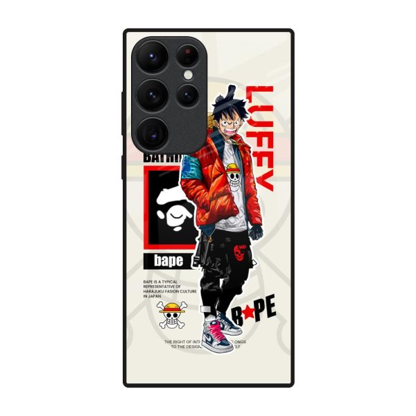 Bape Luffy Glass Case for Samsung Galaxy S22 Ultra 5G Online