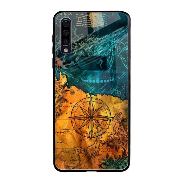 Architecture Map Glass Case for Samsung Galaxy A50 Fashion