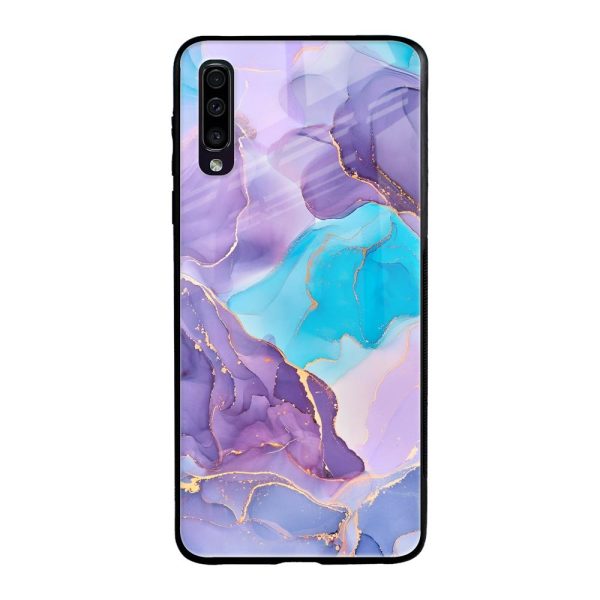 Alcohol ink Marble Glass Case for Samsung Galaxy A50 Online Hot Sale