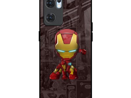 Angry Baby Super Hero Glass Case for Oppo Reno7 5G Hot on Sale