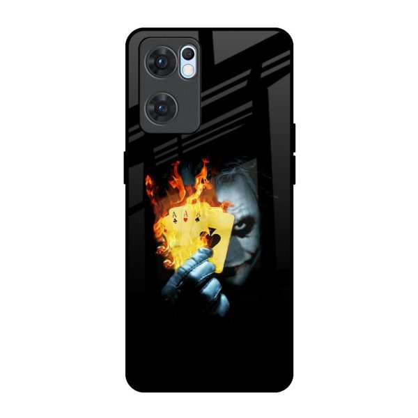 AAA Joker Glass Case for Oppo Reno7 5G Sale