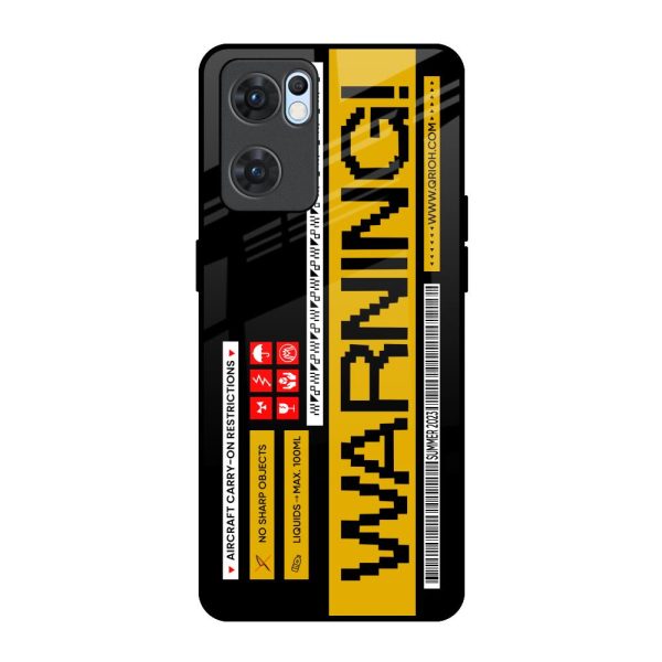 Aircraft Warning Glass Case for Oppo Reno7 5G Discount