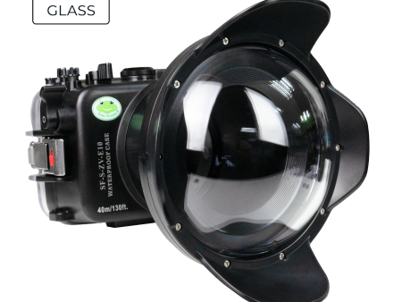 Sea Frogs Sony ZV-E10 40M 130FT Waterproof camera housing with 6  Glass Dome port V.1 for Sigma 10-18mm F2.8 DC DN and E10-20mm PZ   E16-50mm PZ For Cheap