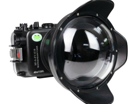 Sea Frogs Sony ZV-E10 40M 130FT Waterproof camera housing with 6  Dome port V.1 for Sigma 10-18mm F2.8 DC DN and E10-20mm PZ   E16-50mm PZ Hot on Sale