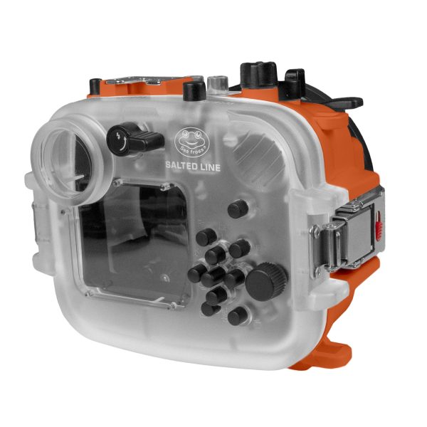 60M 195FT Waterproof housing for Sony RX1xx series Salted Line with 6  Dry Dome Port (Orange) Fashion