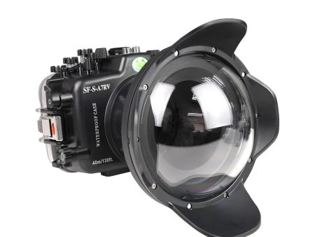 Sony A7R V 40M 130FT UW camera housing with 6  dome port V.10 (Zoom gear for FE16-35mm F2.8 GM II and FE16-35 F4 ZA OSS included). Online