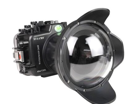 Sony A7R V 40M 130FT Underwater camera housing with 6  Dry Dome Port V.2 (FE16-35mm F2.8 Zoom gear). Online Hot Sale