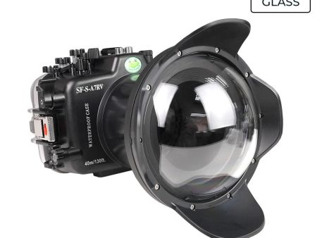 Sony A7R V 40M 130FT Underwater camera housing with 6  Glass Dry Dome Port V.2 (FE16-35mm F2.8 Zoom gear). Supply