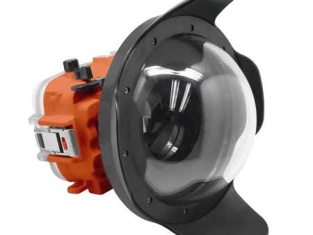 60M 195FT Waterproof housing for Sony RX1xx series Salted Line with 8  Dry Dome Port (Orange) Discount