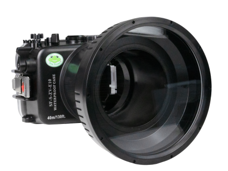 Sea Frogs Sony ZV-E10 40M 130FT Underwater camera housing with 6  Glass Flat long port for SONY FE 24-70mm F2.8 GM. Fashion