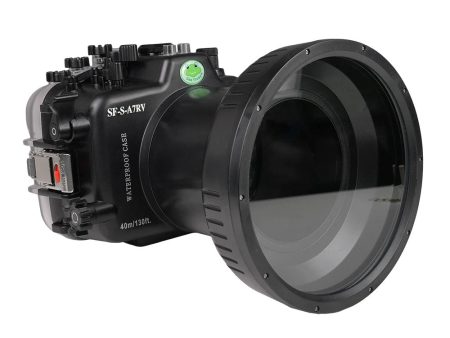 Sony A7R V 40M 130FT Underwater camera housing with 6 Optical Glass Flat Long port (FE24-105mm F4 Zoom gear). Online