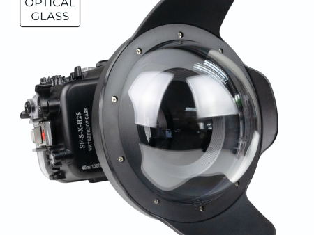 Fujifilm X-H2 X-H2S 40M 130FT Underwater camera housing with 8  Optical Glass Dome Port. XF 18-55mm Discount