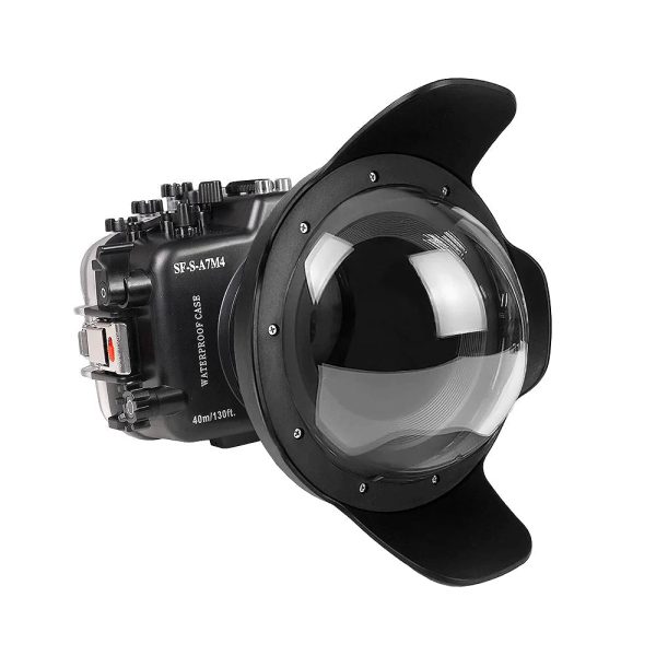 Sony A7 IV NG 40M 130FT Underwater camera housing with 8  Dome port V.8. Supply