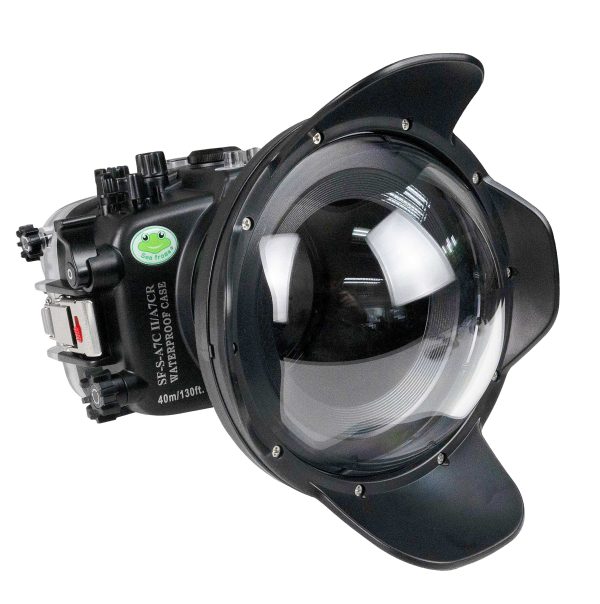 Sea Frogs Sony  A7CII   A7CR  40M 130FT Waterproof housing with 6  Dome port V.7 (FE28-60mm Zoom gear included). Online Hot Sale