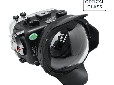 Sony A6600 SeaFrogs 40M 130FT UW housing with 6  Optical Glass Dry Dome Port V.1 for Sigma 10-18mm F2.8 DC DN lens (zoom gear included) on Sale