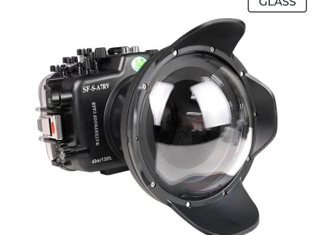 Sony A7R V 40M 130FT UW camera housing with 6  Optical Glass dome port V.10 (Zoom gear for FE16-35mm F2.8 GM II and FE16-35 F4 ZA OSS included). Online now