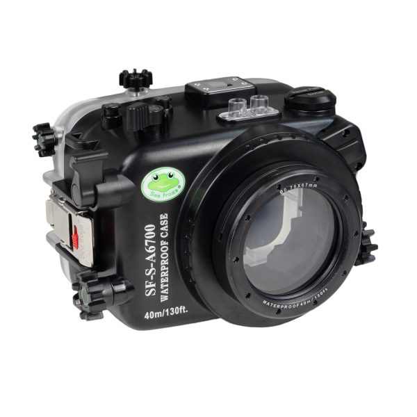 Sea Frogs Sony A6700 40M 130FT Waterproof housing with 67mm thread port for E PZ 16-50mm lens (Zoom gear included). For Cheap