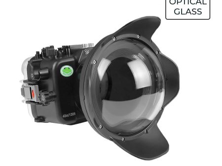 Sony FX3 40M 130FT Underwater camera housing  with 6  Optical Glass Dome port V.7 for Sony FE PZ 16-35mm f 4 G lens. For Cheap